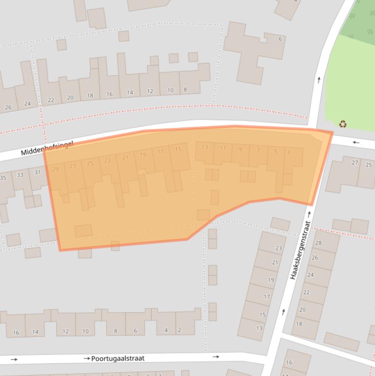 Kaart van postcodegebied 4388AN.