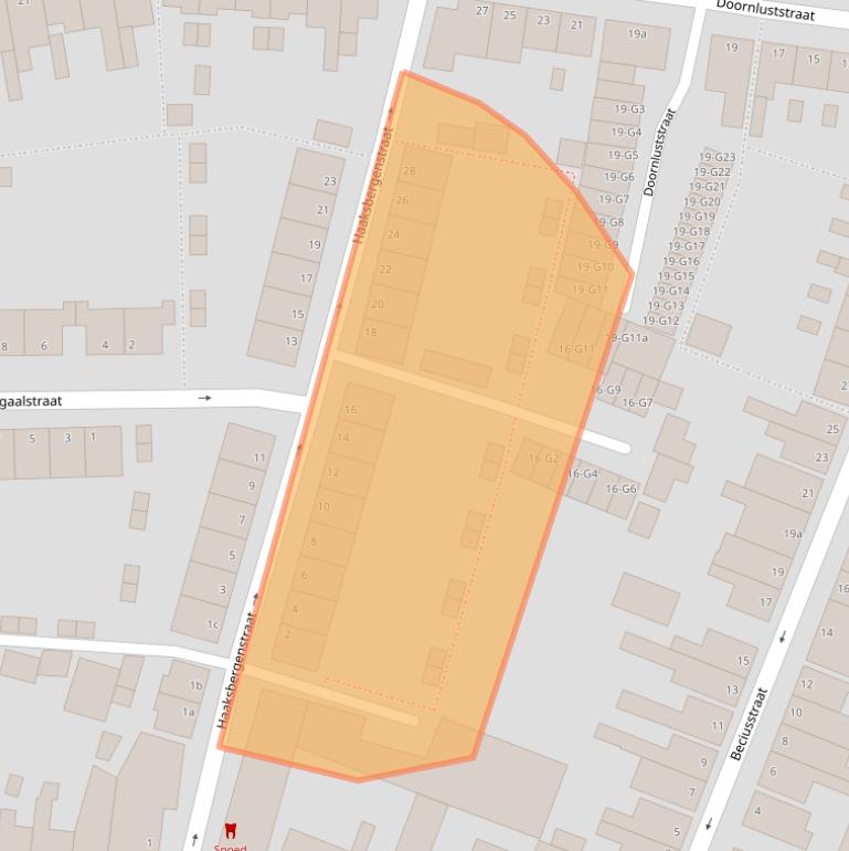 Kaart van postcodegebied 4388BA.