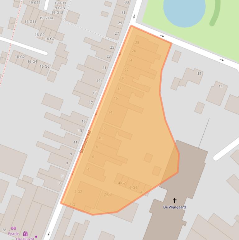 Kaart van postcodegebied 4388BC.