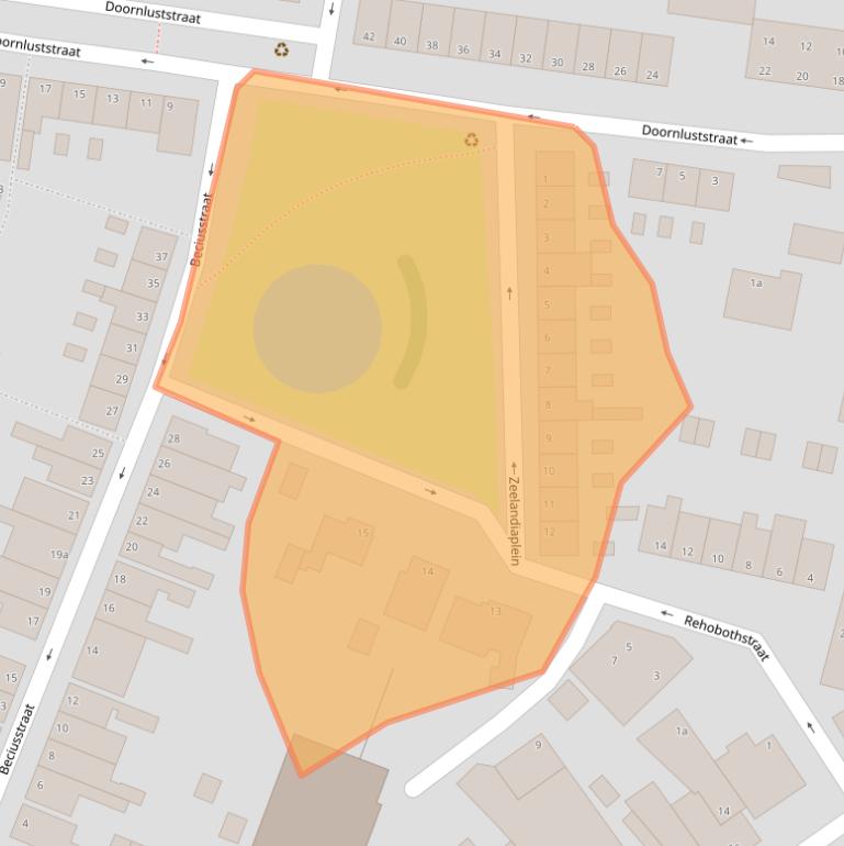 Kaart van postcodegebied 4388BD.