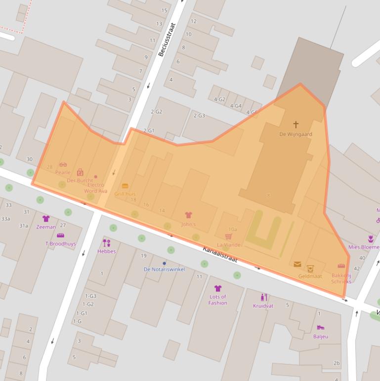 Kaart van postcodegebied 4388BM.