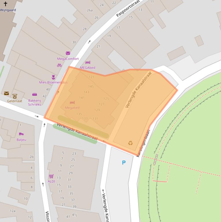 Kaart van postcodegebied 4388BT.