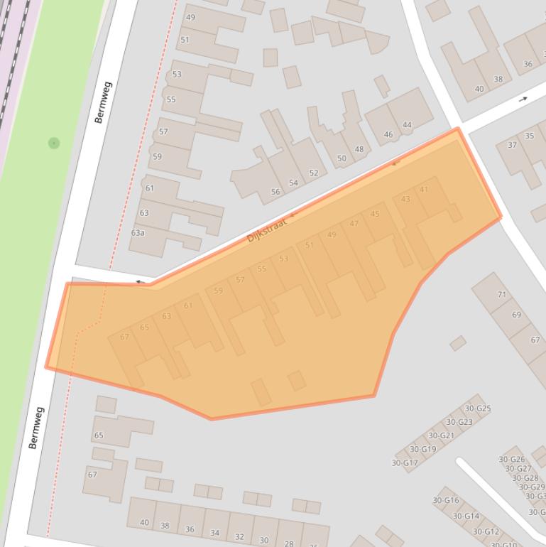 Kaart van postcodegebied 4388CK.