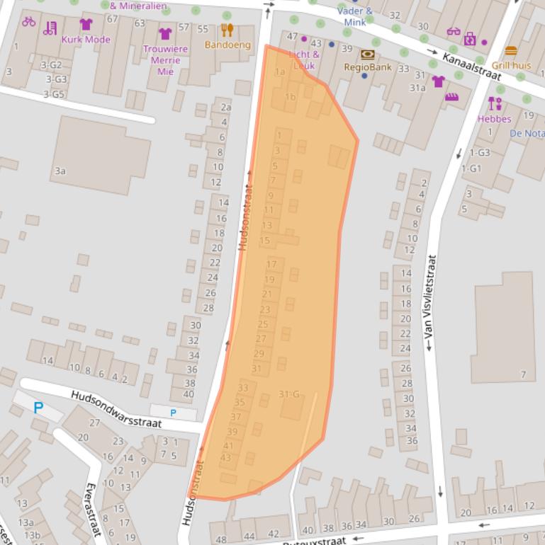 Kaart van postcodegebied 4388CR.