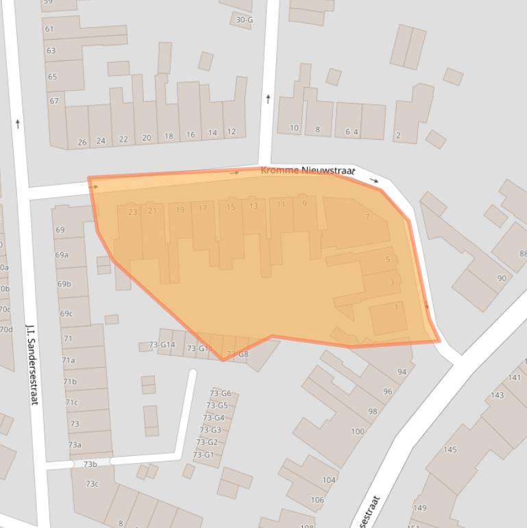 Kaart van postcodegebied 4388EA.