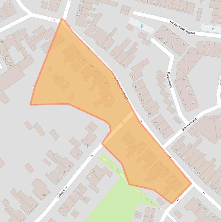 Kaart van postcodegebied 4388EE.