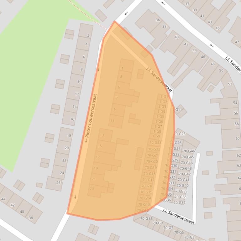 Kaart van postcodegebied 4388EH.