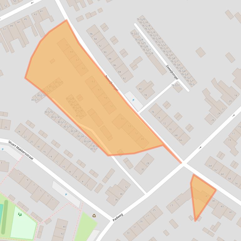 Kaart van postcodegebied 4388EP.