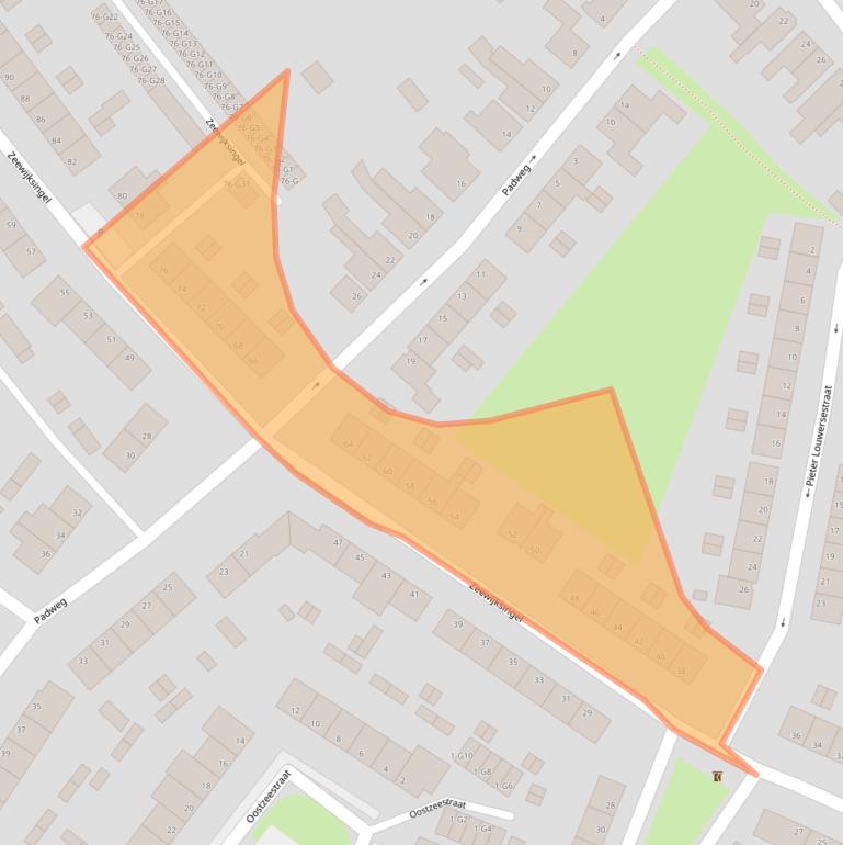 Kaart van postcodegebied 4388ES.