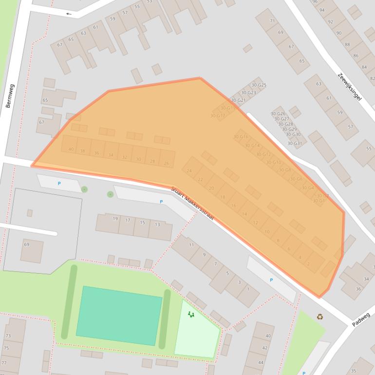 Kaart van postcodegebied 4388GC.