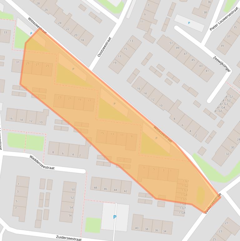 Kaart van postcodegebied 4388GD.