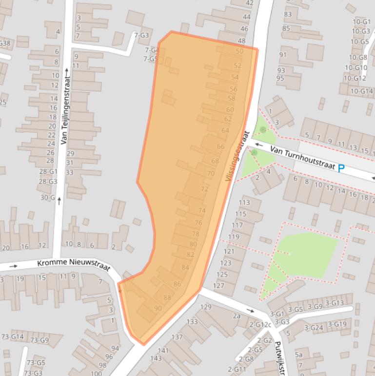 Kaart van postcodegebied 4388HE.