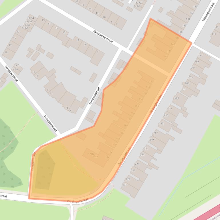 Kaart van postcodegebied 4388HH.