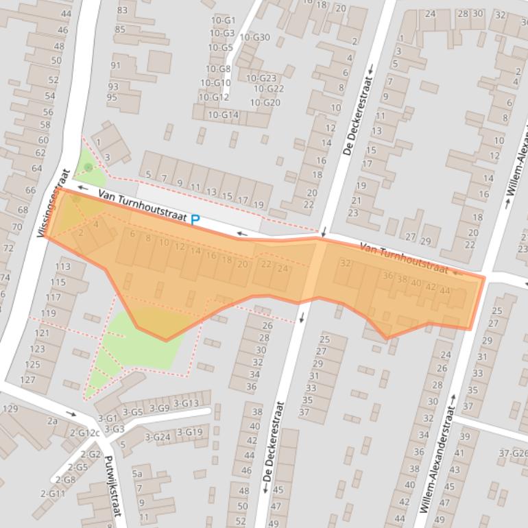 Kaart van postcodegebied 4388HS.