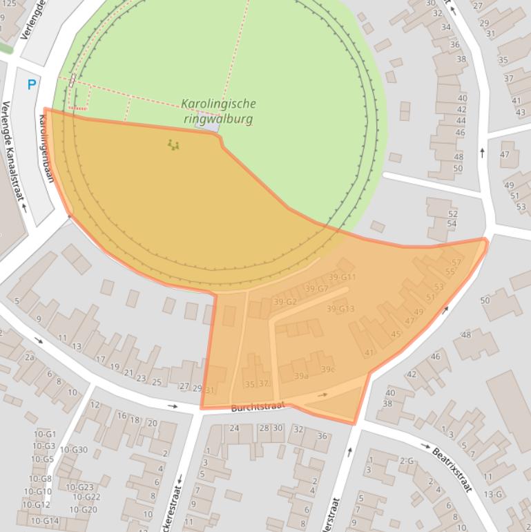 Kaart van postcodegebied 4388JK.