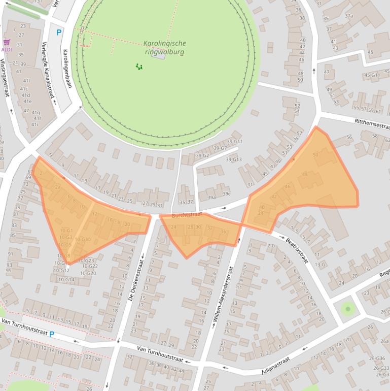 Kaart van postcodegebied 4388JL.