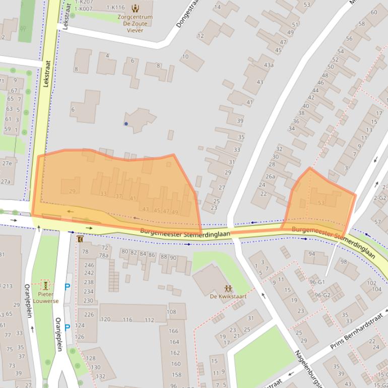 Kaart van postcodegebied 4388JV.