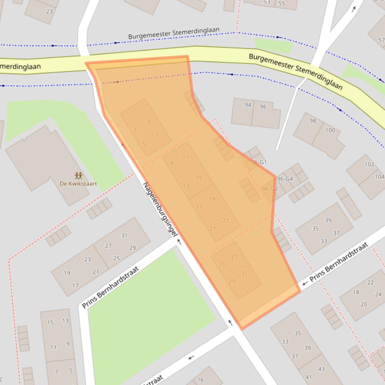 Kaart van postcodegebied 4388KE.