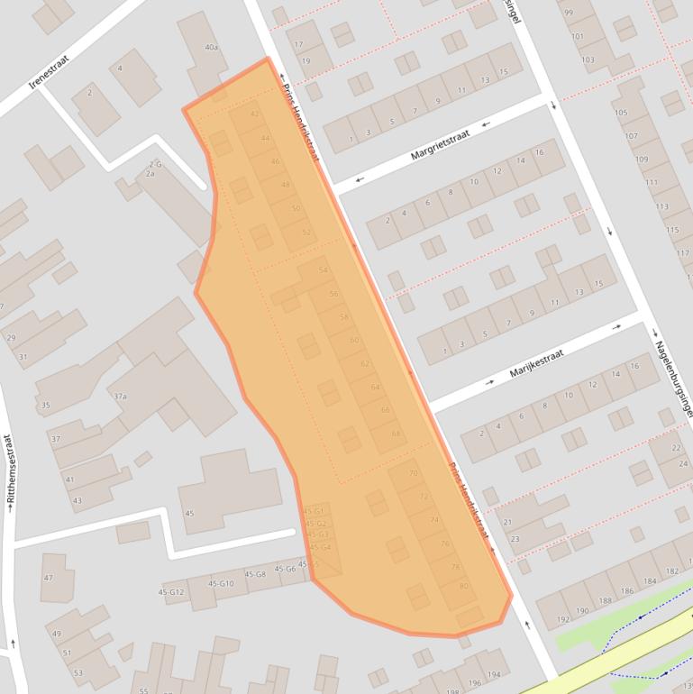 Kaart van postcodegebied 4388KP.