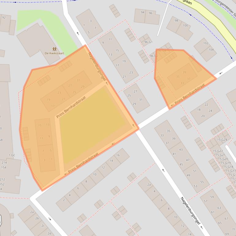 Kaart van postcodegebied 4388KS.