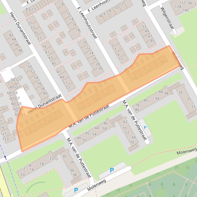 Kaart van postcodegebied 4388LA.