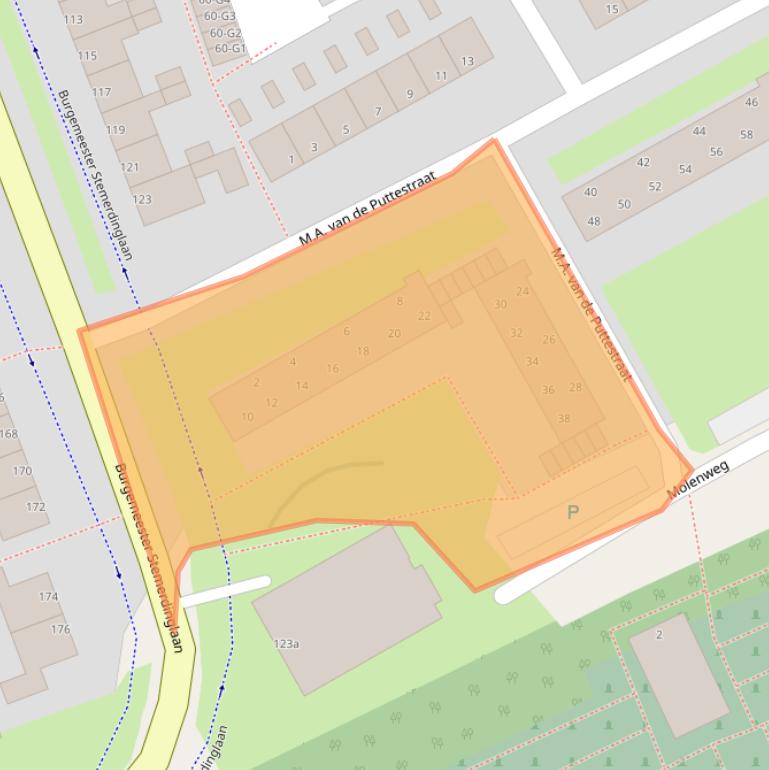 Kaart van postcodegebied 4388LB.