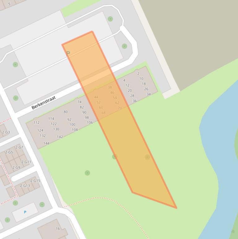 Kaart van postcodegebied 4388LM.