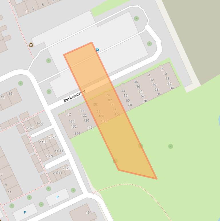 Kaart van postcodegebied 4388LN.