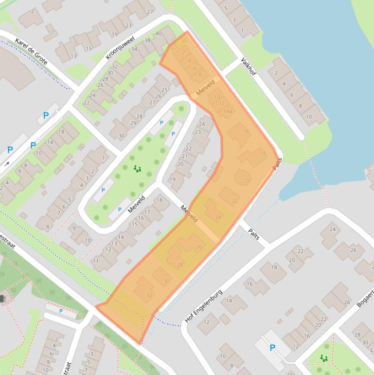 Kaart van postcodegebied 4388MC.