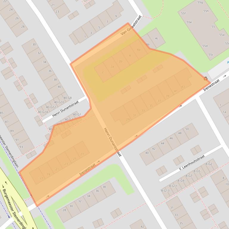 Kaart van postcodegebied 4388NE.