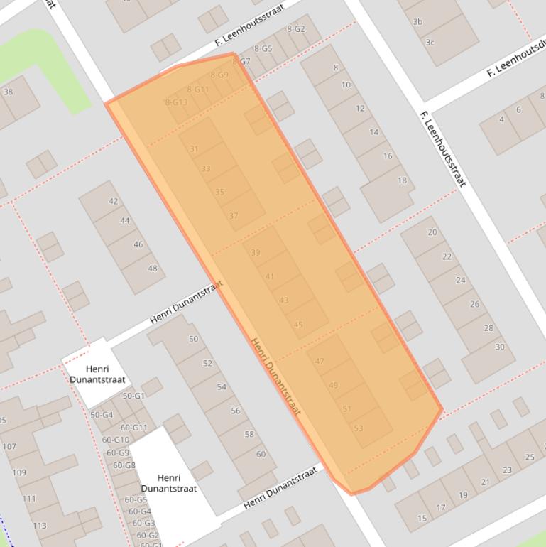 Kaart van postcodegebied 4388NJ.