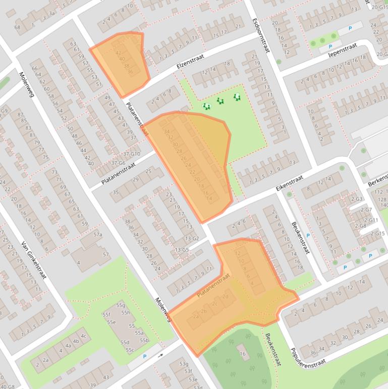 Kaart van postcodegebied 4388PC.