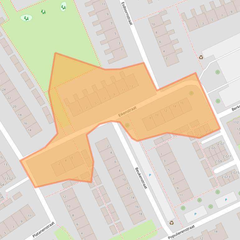 Kaart van postcodegebied 4388PD.