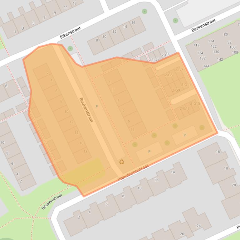 Kaart van postcodegebied 4388PE.