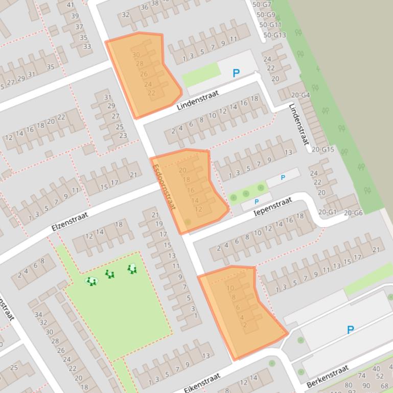 Kaart van postcodegebied 4388PK.