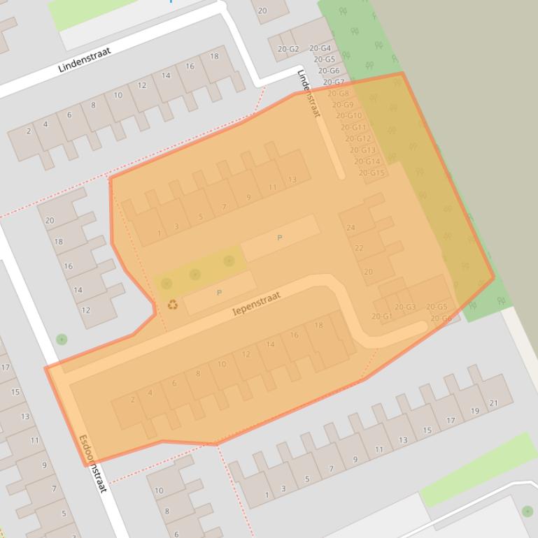 Kaart van postcodegebied 4388PM.