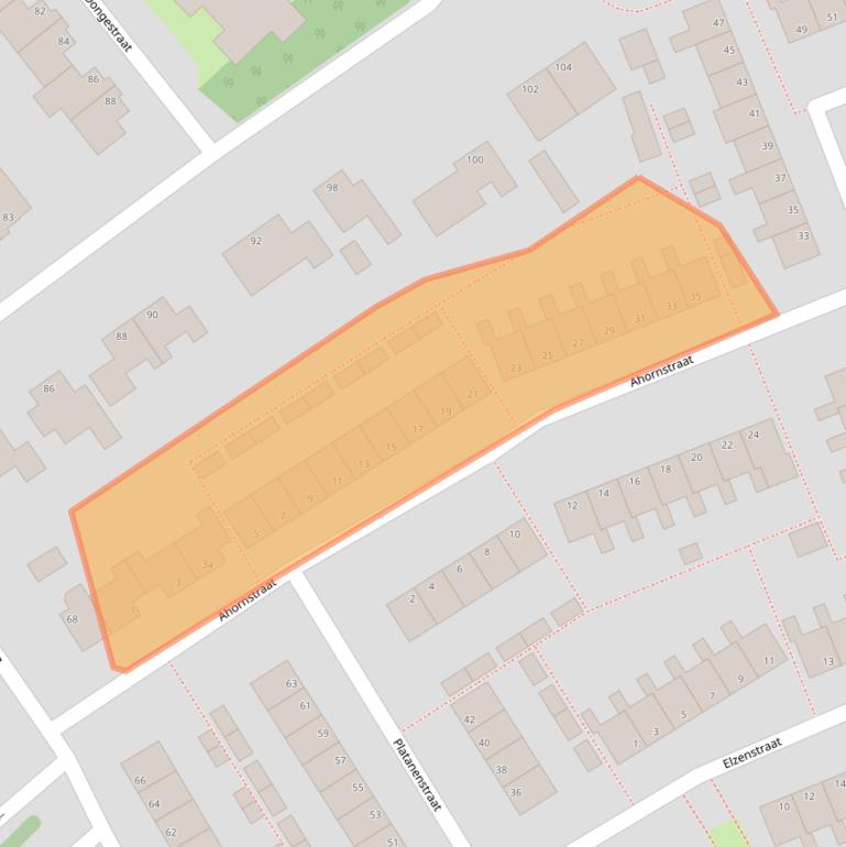 Kaart van postcodegebied 4388PR.