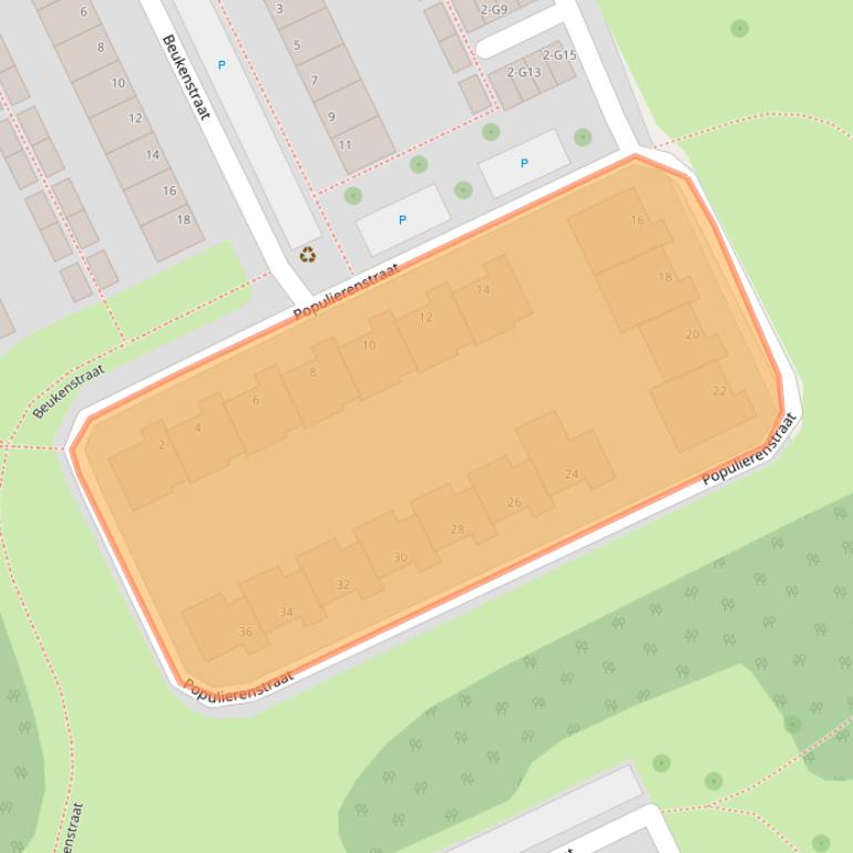 Kaart van postcodegebied 4388PT.