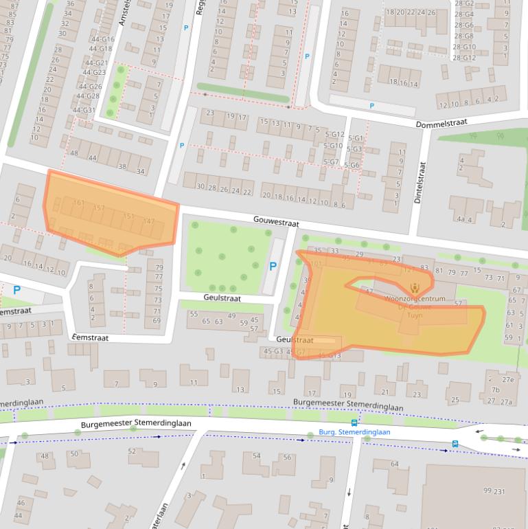 Kaart van postcodegebied 4388RB.