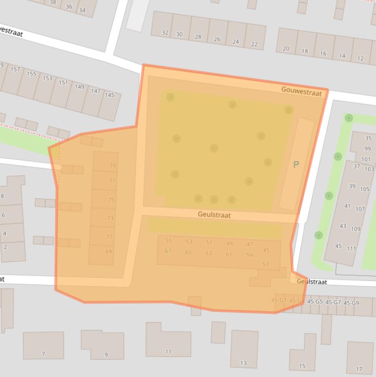 Kaart van postcodegebied 4388RG.