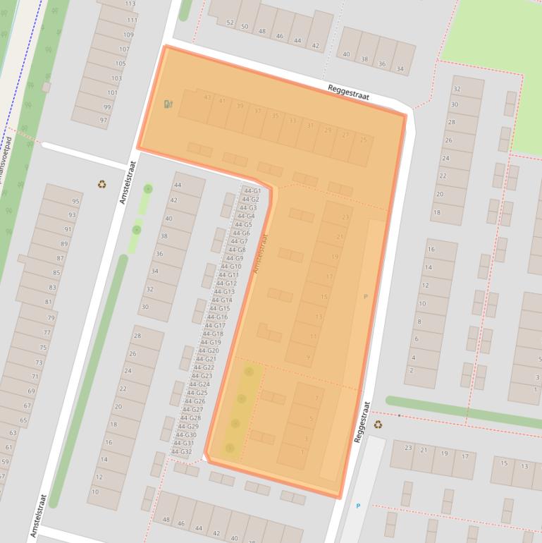 Kaart van postcodegebied 4388RP.