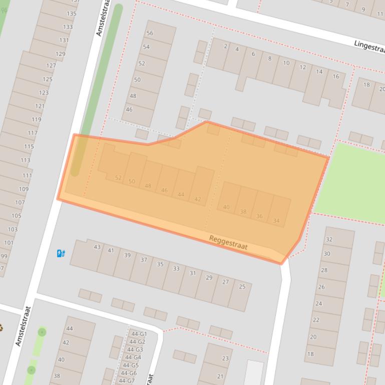 Kaart van postcodegebied 4388RS.