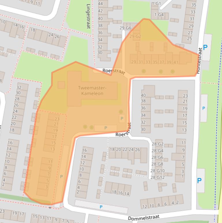 Kaart van postcodegebied 4388RV.