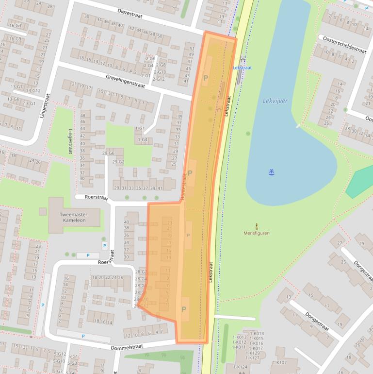 Kaart van postcodegebied 4388RX.