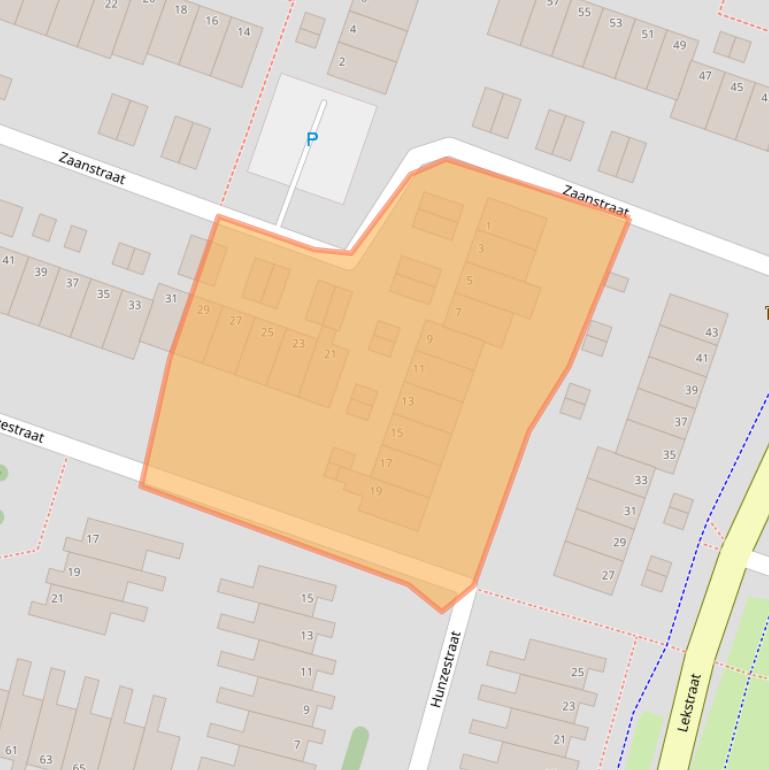 Kaart van postcodegebied 4388TA.