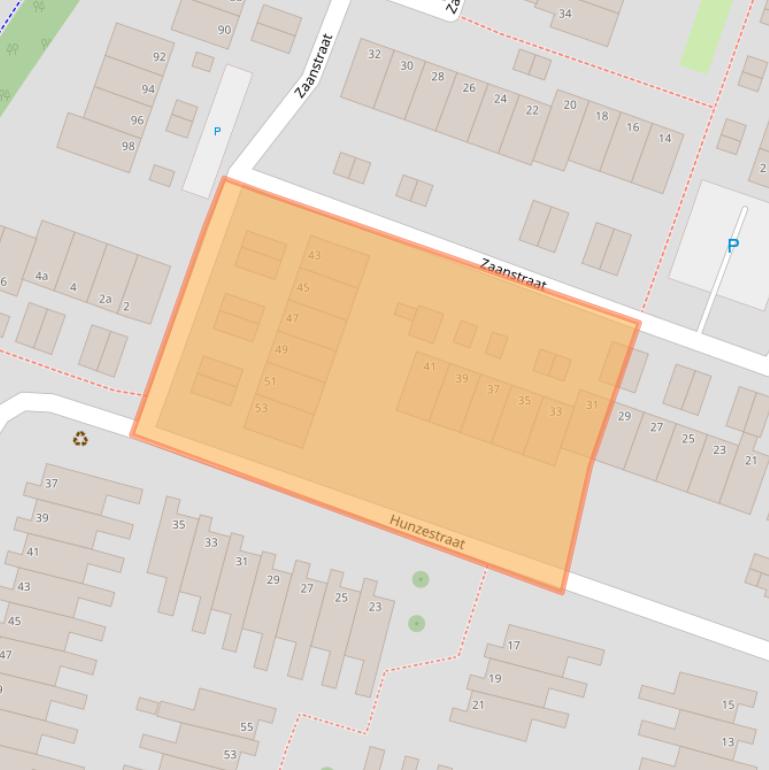 Kaart van postcodegebied 4388TB.