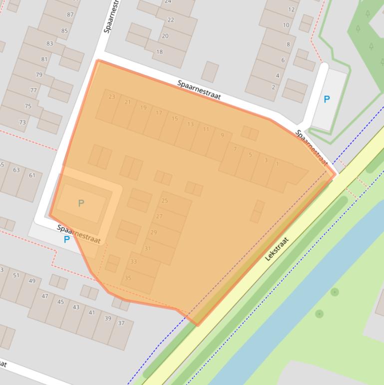 Kaart van postcodegebied 4388TG.