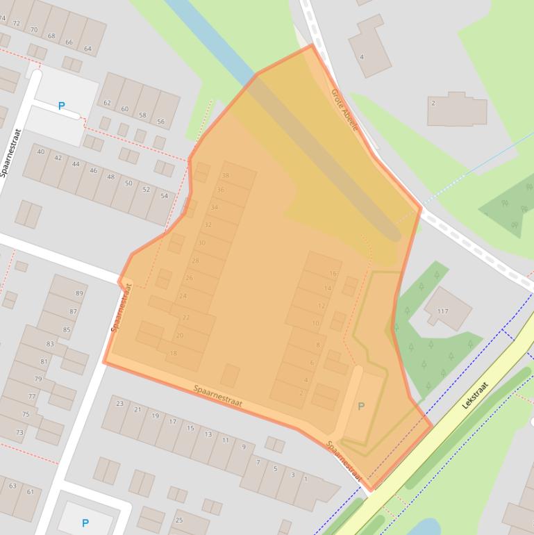 Kaart van postcodegebied 4388TK.