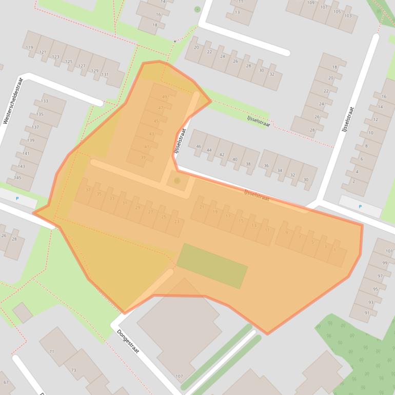 Kaart van postcodegebied 4388TW.