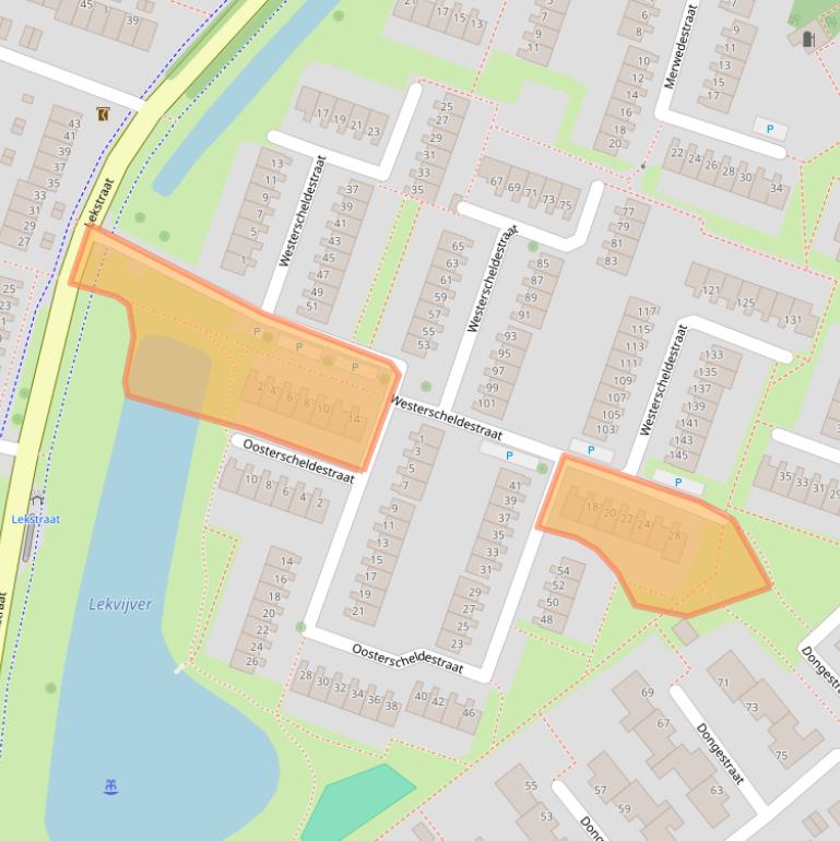 Kaart van postcodegebied 4388VH.